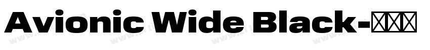 Avionic Wide Black字体转换